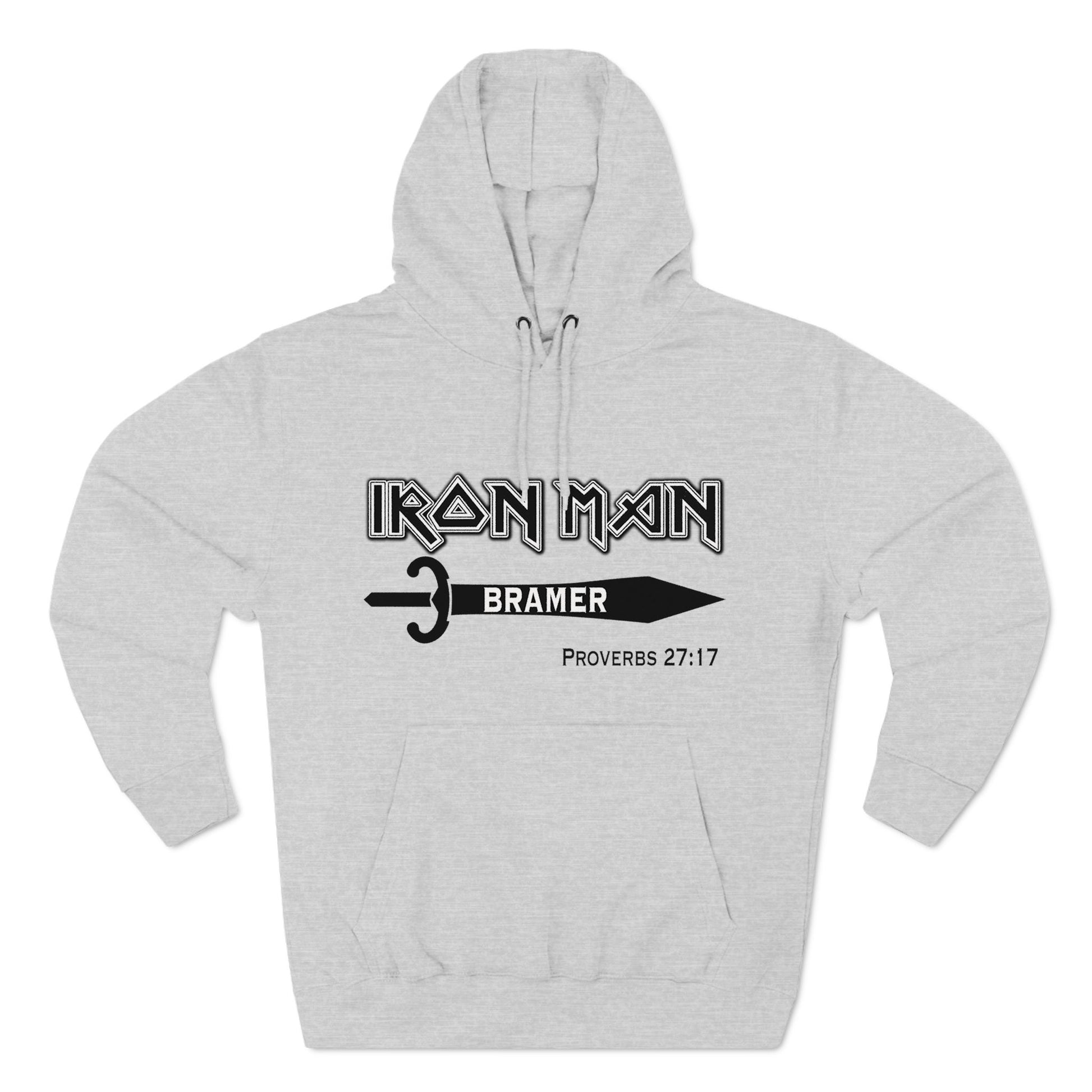 Iron Man Proverbs 27 Fleece Hoodie - Amazing Faith Designs