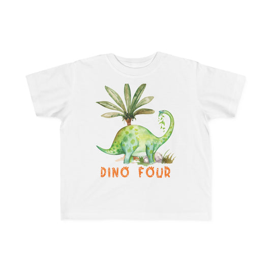 Dino Four Dinosaur Birthday Shirt | Three Rex - Amazing Faith Designs