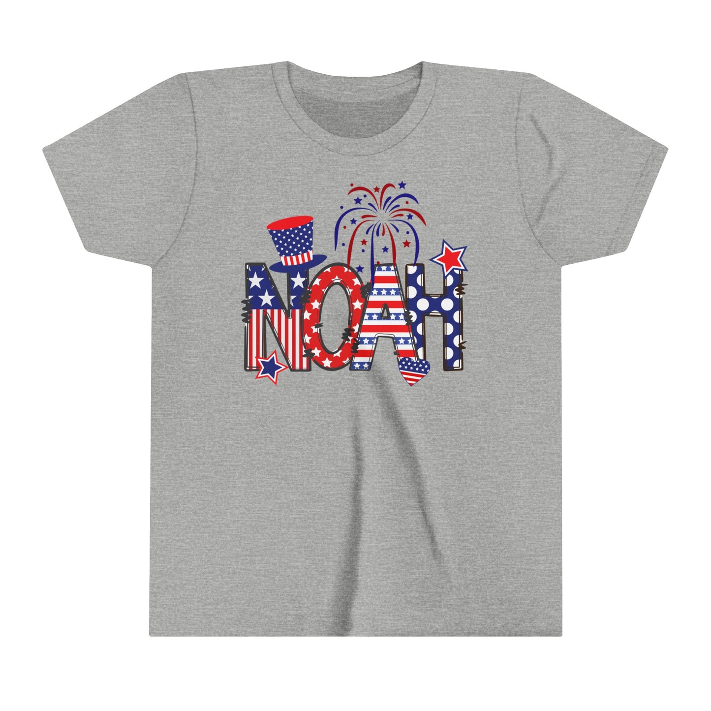 Fourth of July Personalized Youth Shirt - Amazing Faith Designs