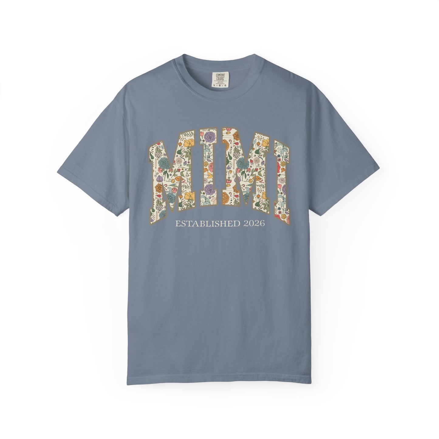 Mama Grandma Wildflowers Personalized with Kids Garment Dyed Shirt - Amazing Faith Designs