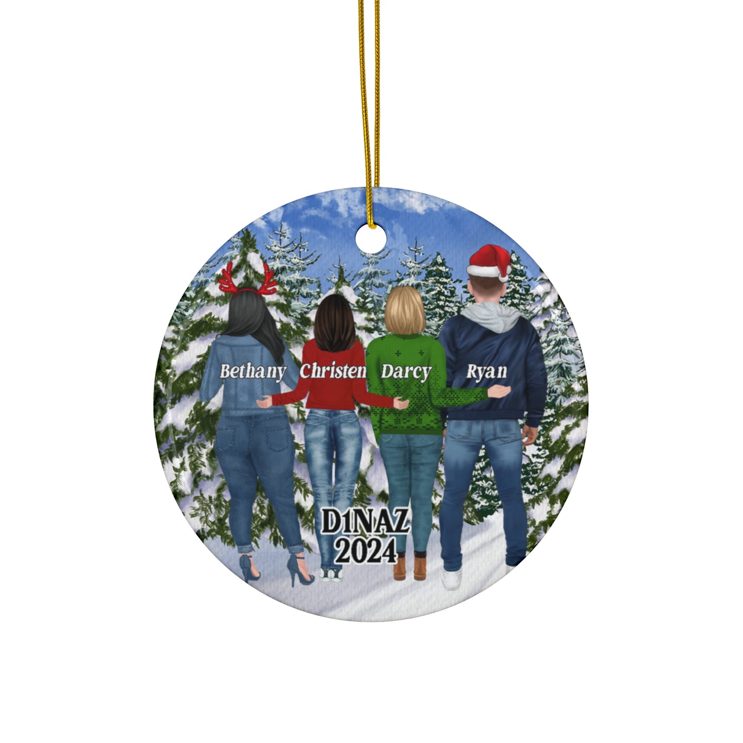 D1NAZ Ceramic Christmas Ornament - Amazing Faith Designs