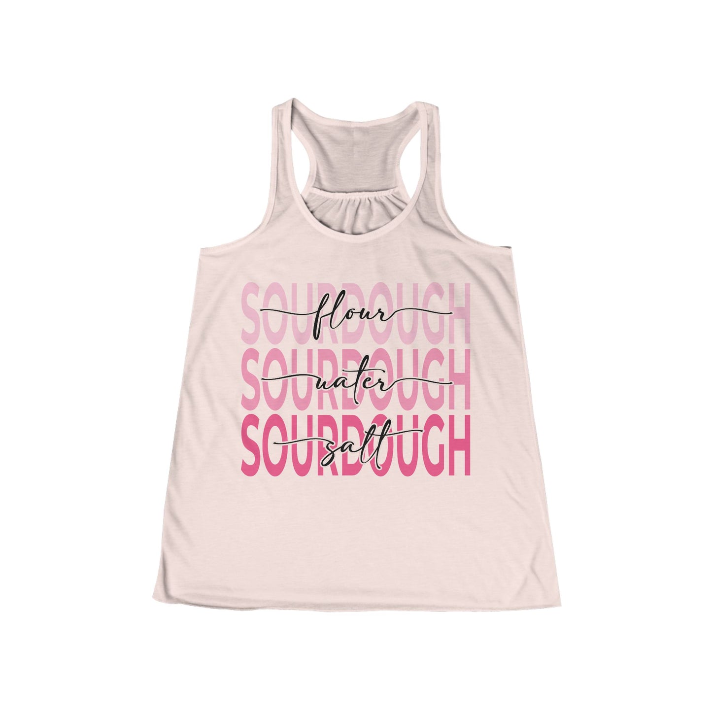 Flour Water Salt Sourdough Tank — Women's Racerback Flowy Tank - Amazing Faith Designs