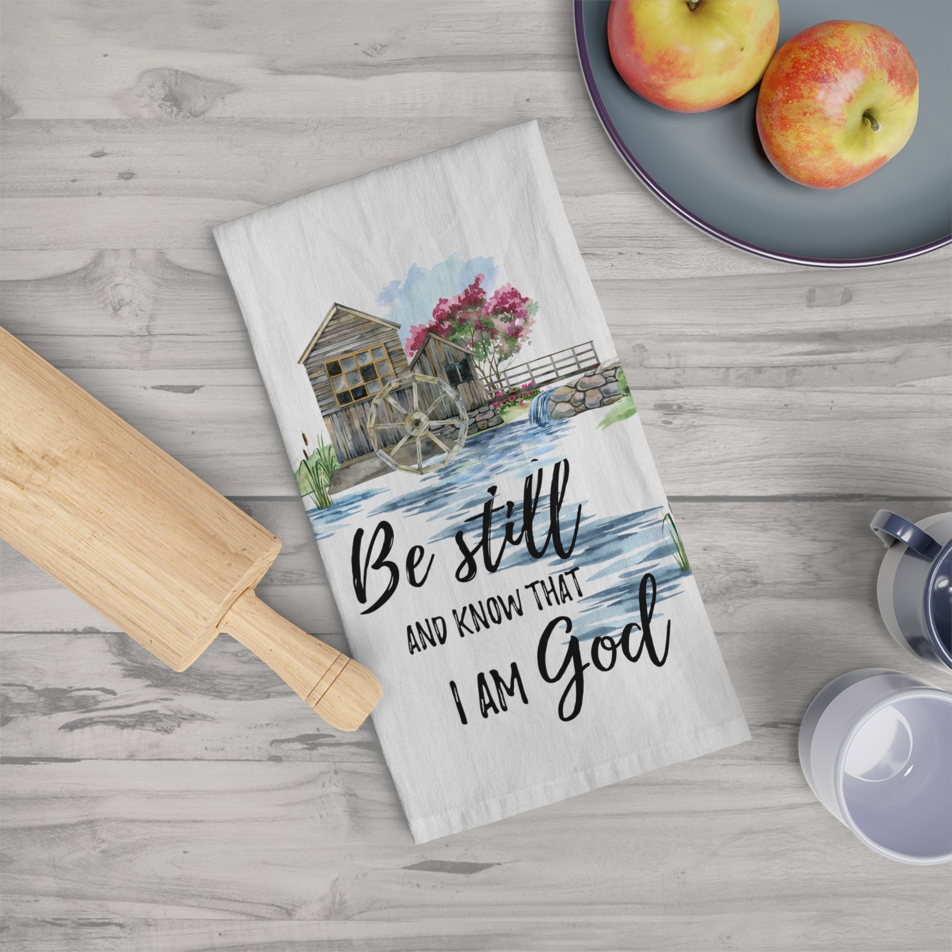Be Still Tea Towel - Amazing Faith Designs