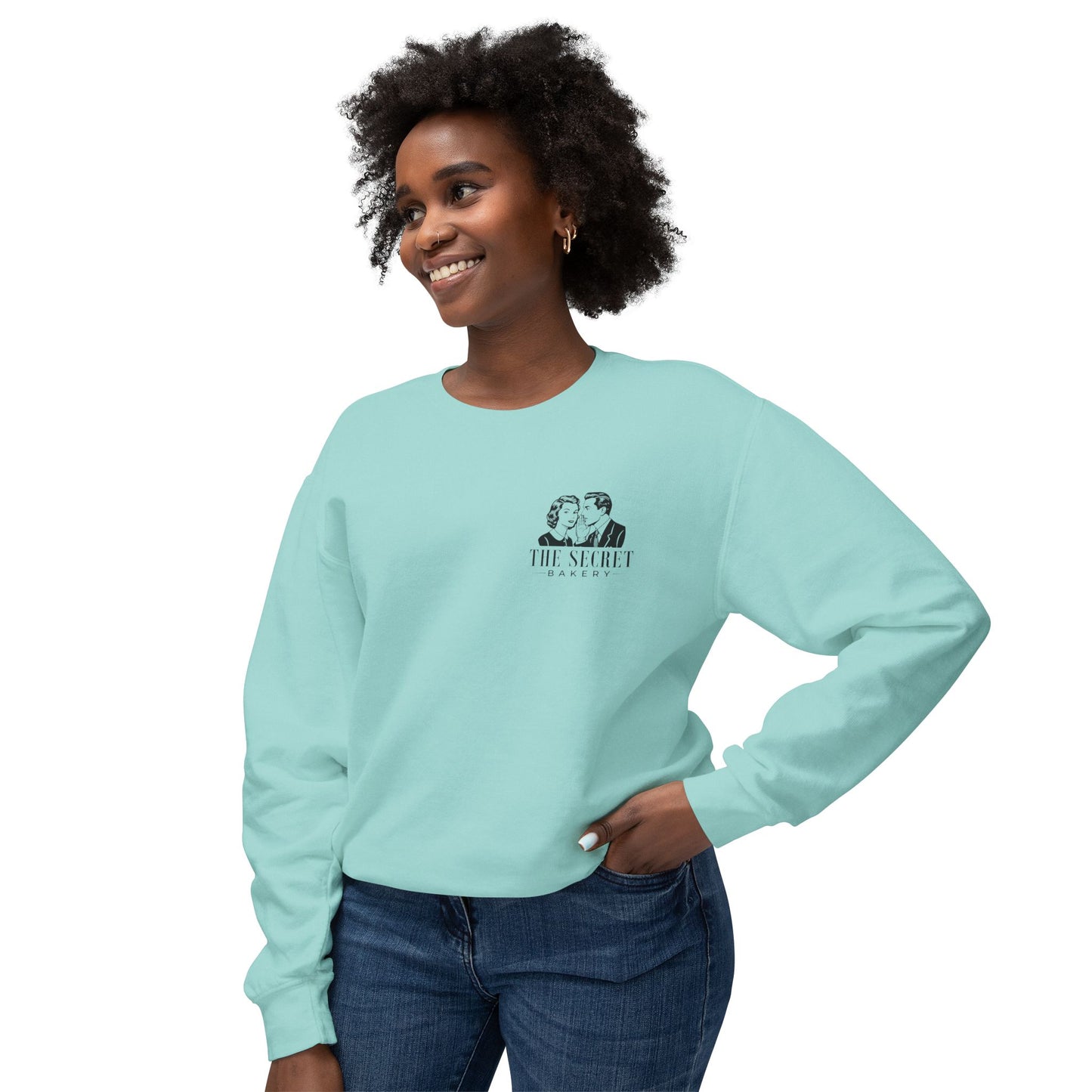 The Secret Bakery Crewneck Lightweight Sweatshirt - Comfort Colors - Amazing Faith Designs