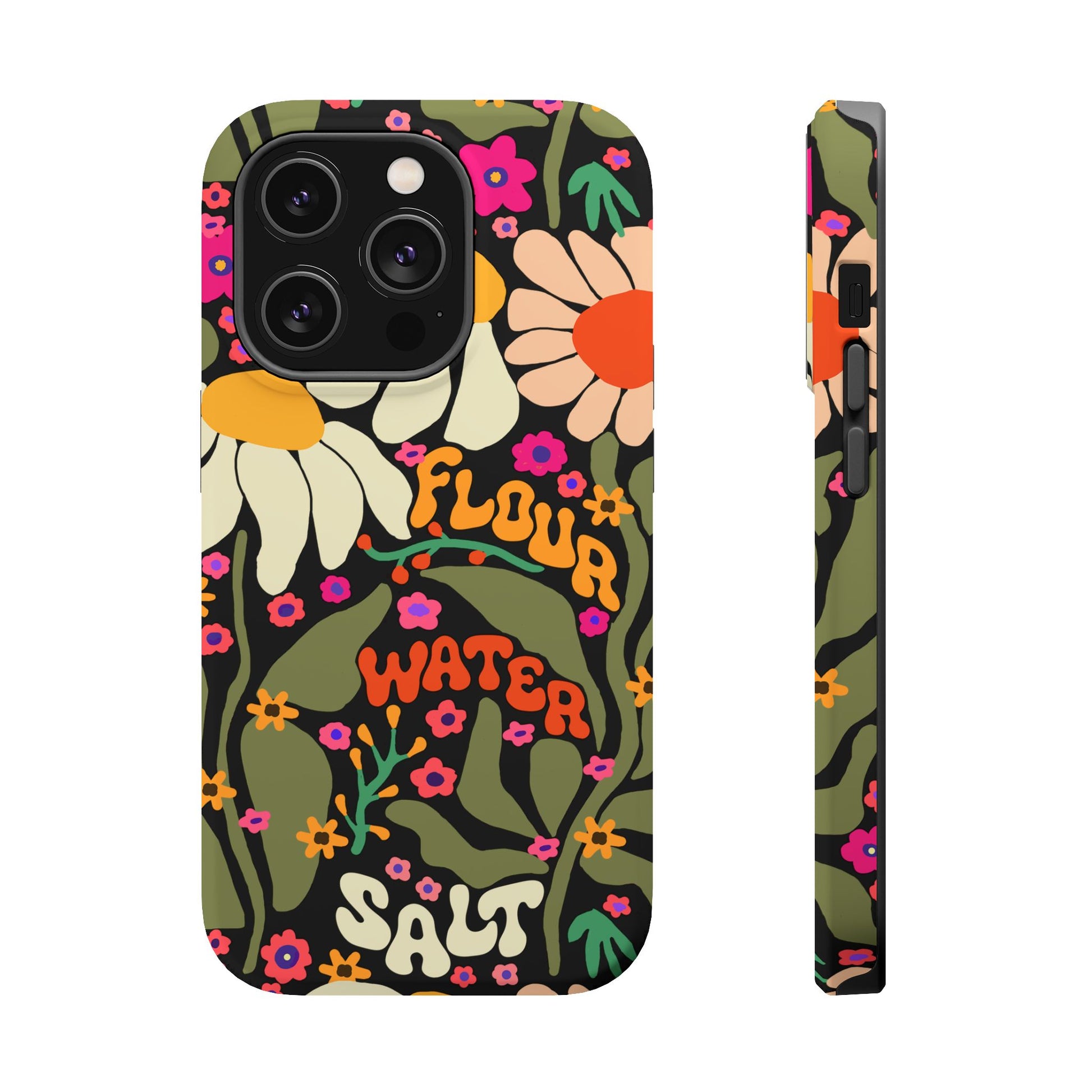 Flour Water Salt Floral MagSafe iPhone Case - Amazing Faith Designs