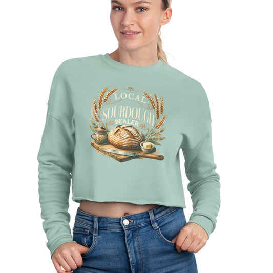 Sourdough Dealer Cropped Sweatshirt - Amazing Faith Designs