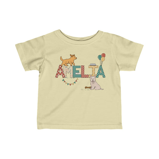 Amelia Westie Golden Retriever Infant Fine Jersey Tee - Amazing Faith Designs