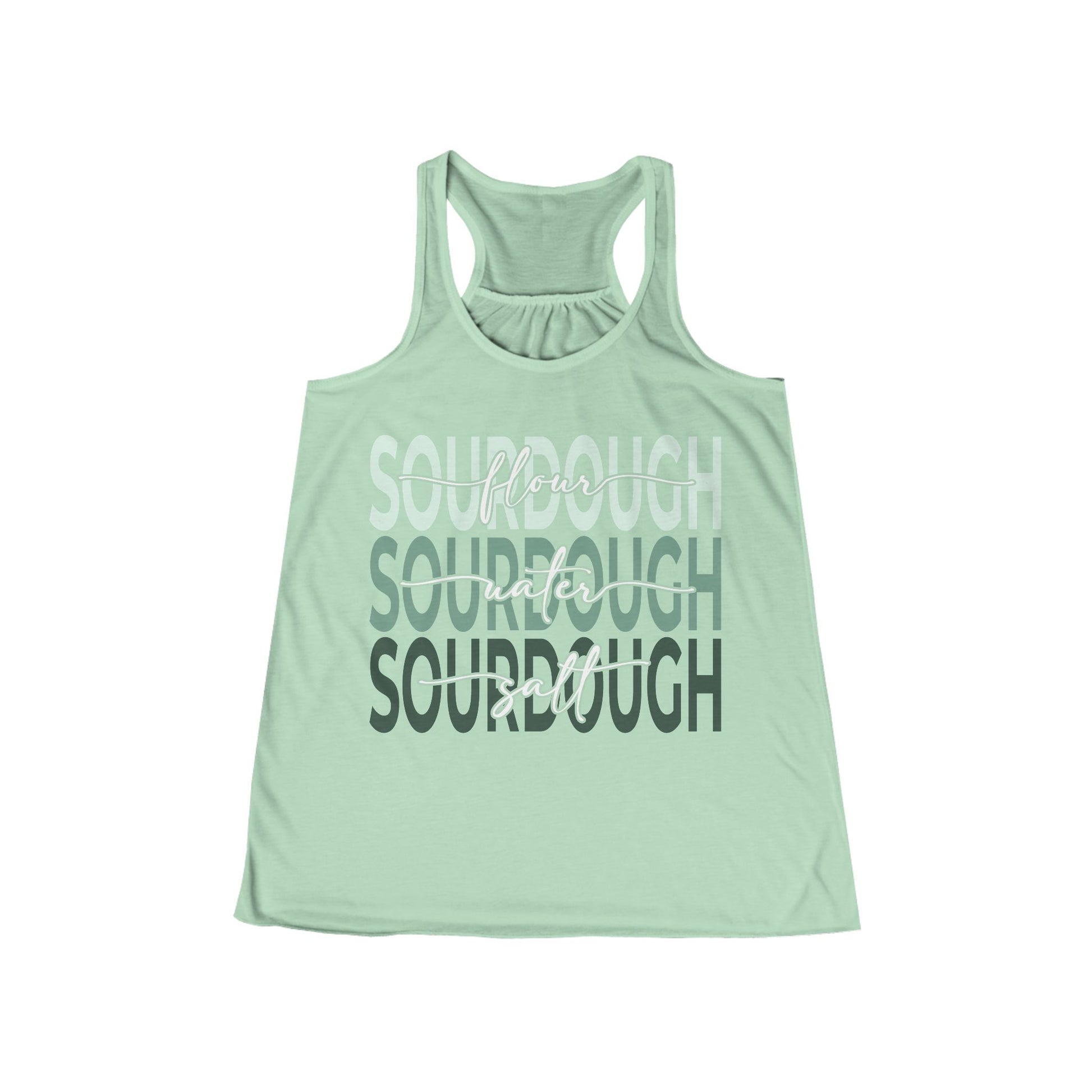 Flour Water Salt Sourdough Tank — Women's Racerback Flowy Tank - Amazing Faith Designs