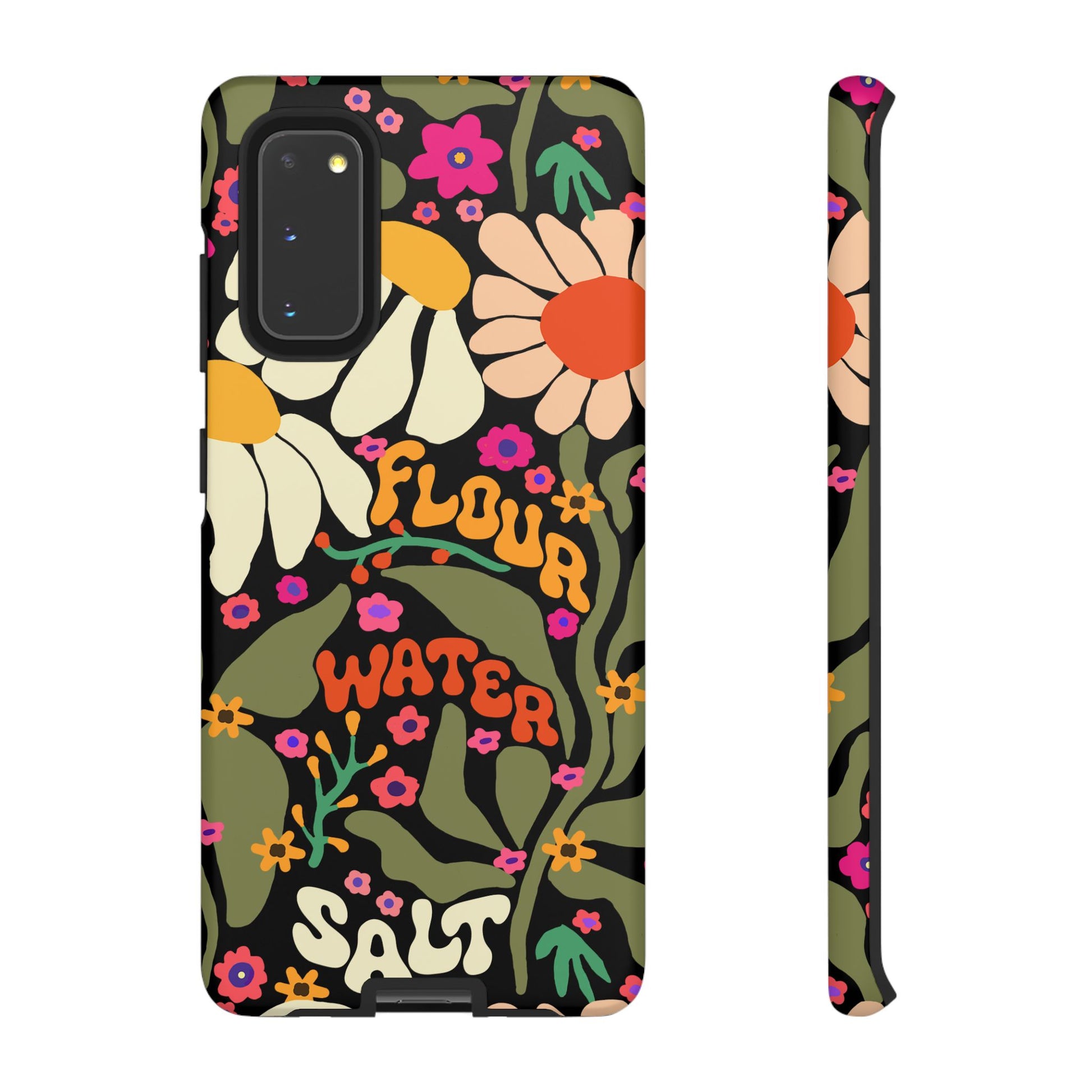 Samsung Galaxy 21 22 23 24 25 - Flour Water Salt Floral Phone Case - Amazing Faith Designs