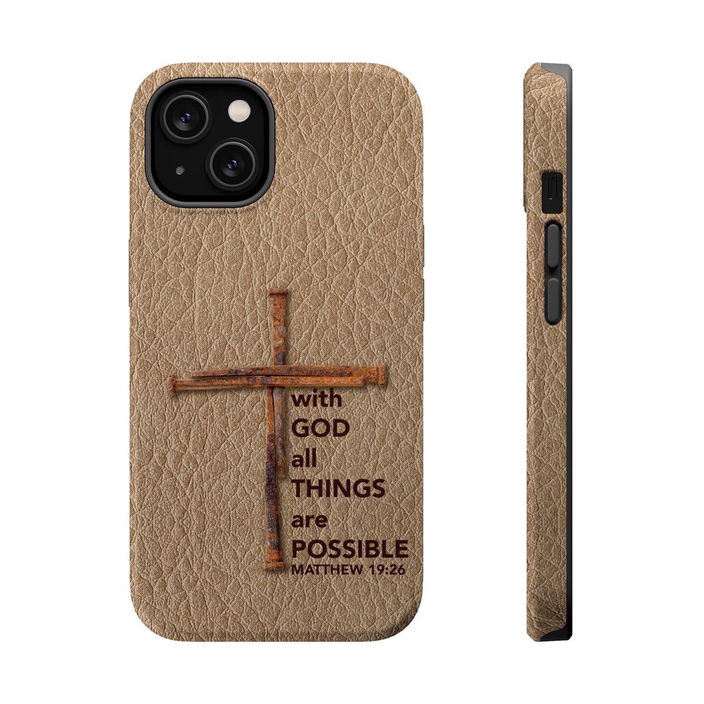 Cross of Nails Christian MAGSAFE Phone Case - Amazing Faith Designs