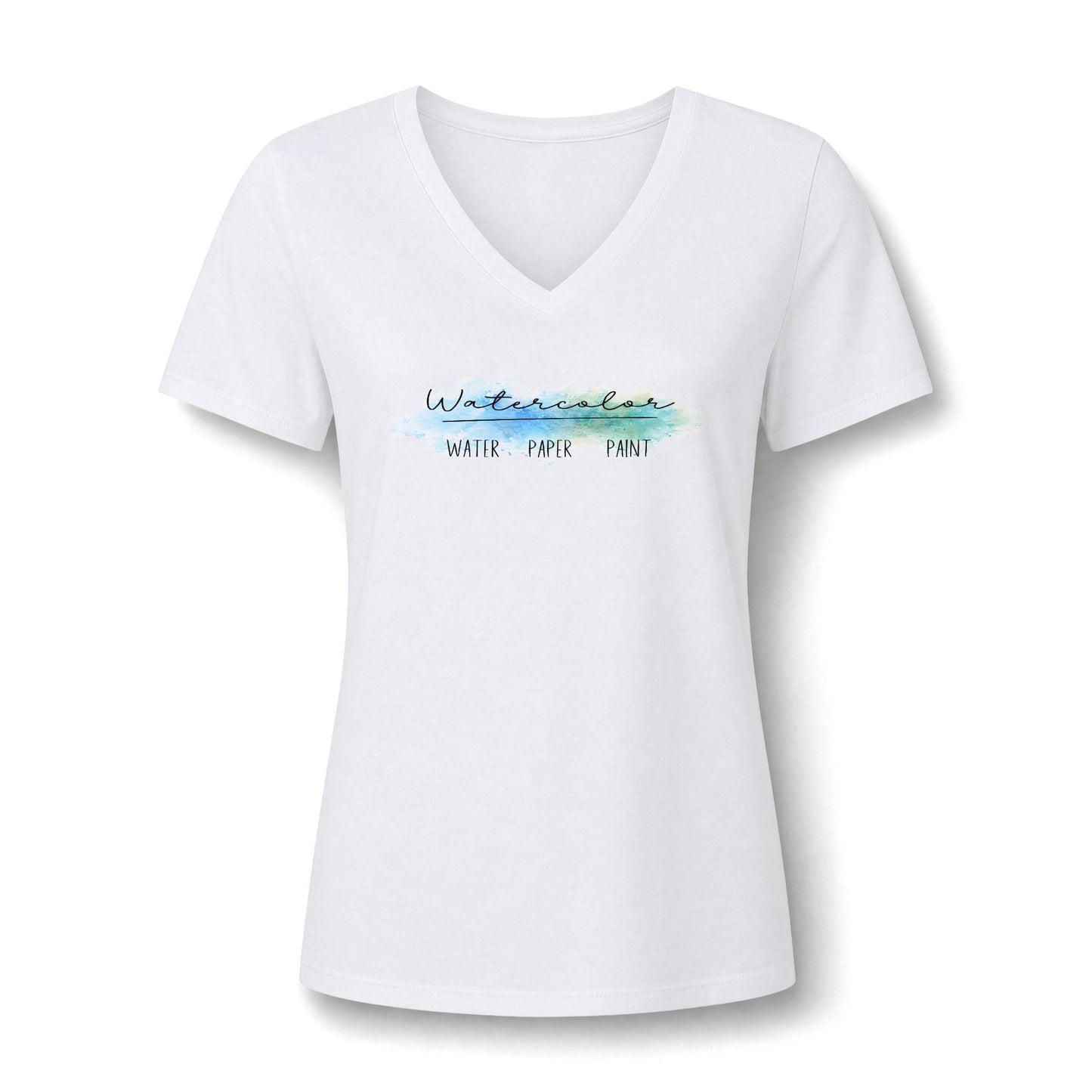 Watercolor Artist V-Neck T-Shirt
