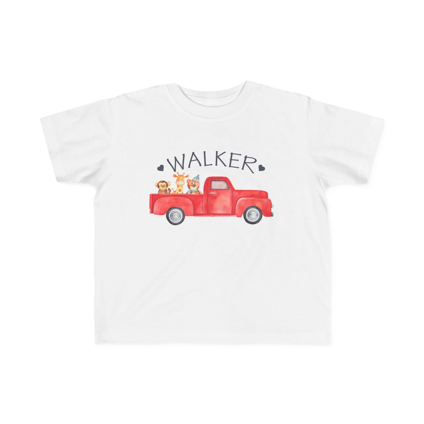 Red Pickup Truck Toddler Shirt - Amazing Faith Designs
