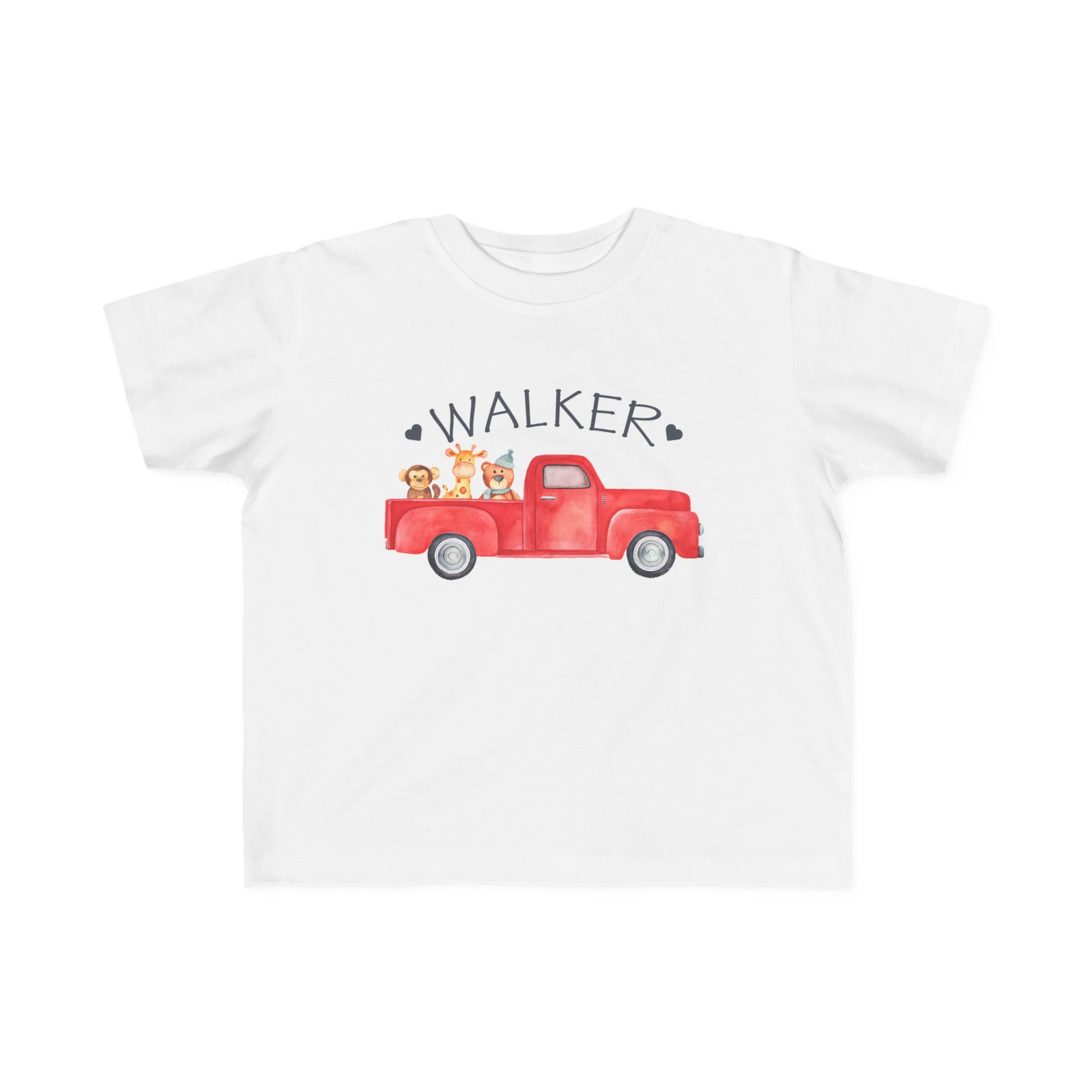 Red Pickup Truck Toddler Shirt - Amazing Faith Designs