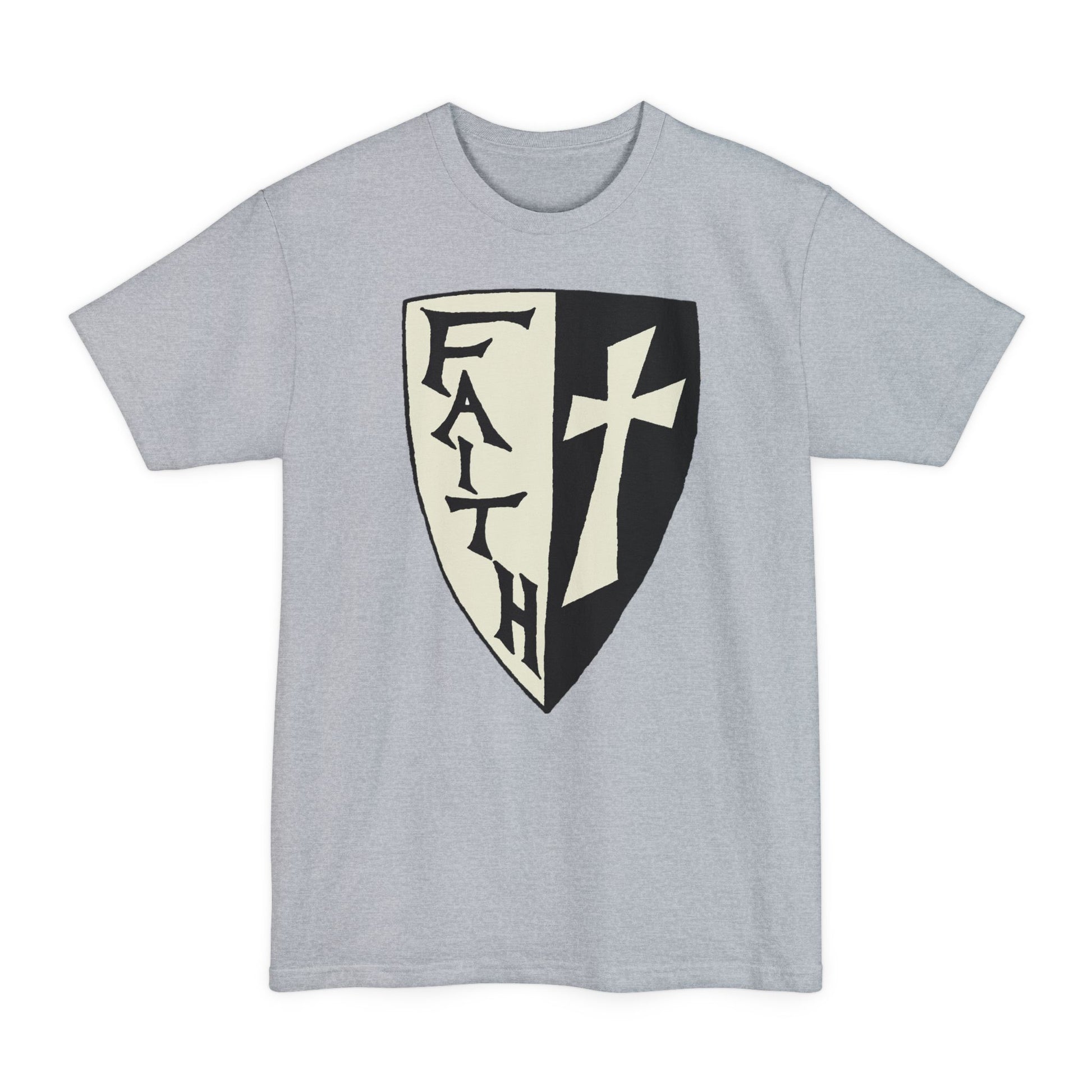 Faith Shield Big and Tall T-Shirt - Amazing Faith Designs