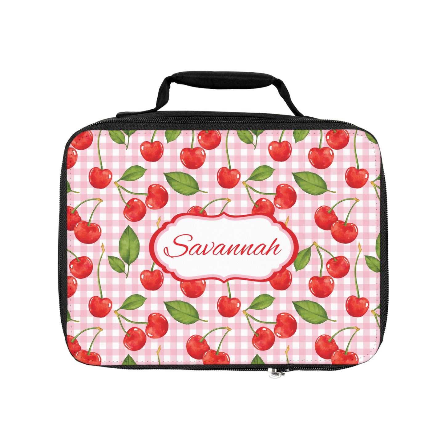 Red Cherries Personalized Lunch Box - Amazing Faith Designs