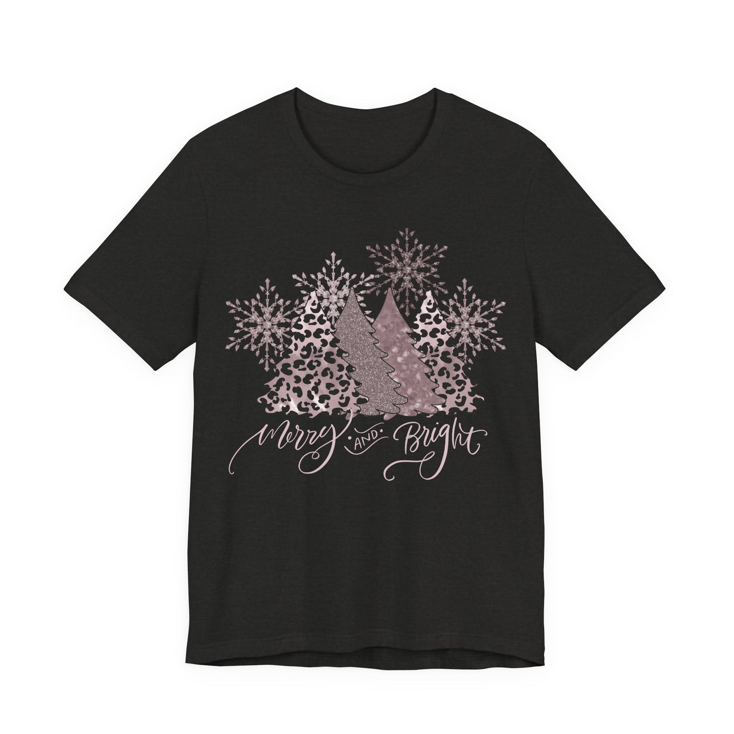 Merry and Bright Leopard Christmas Shirt - Amazing Faith Designs