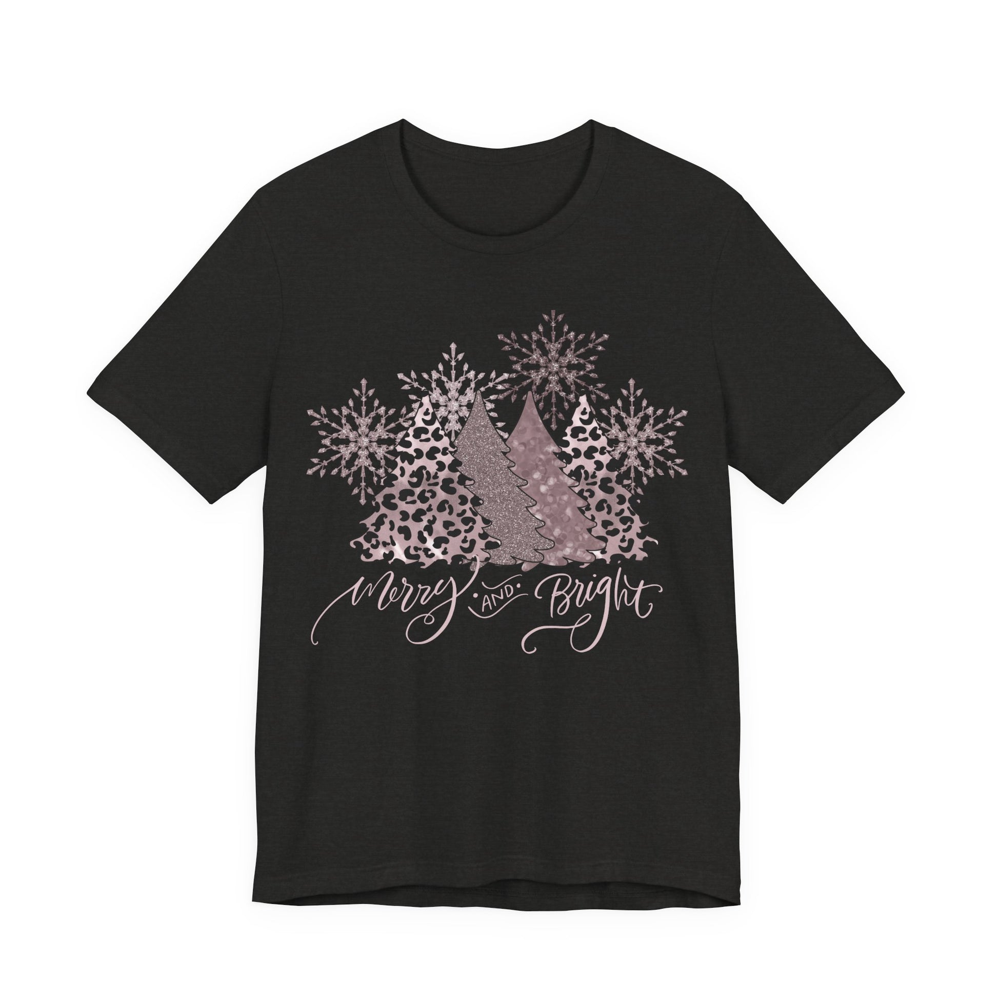 Merry and Bright Leopard Christmas Shirt - Amazing Faith Designs