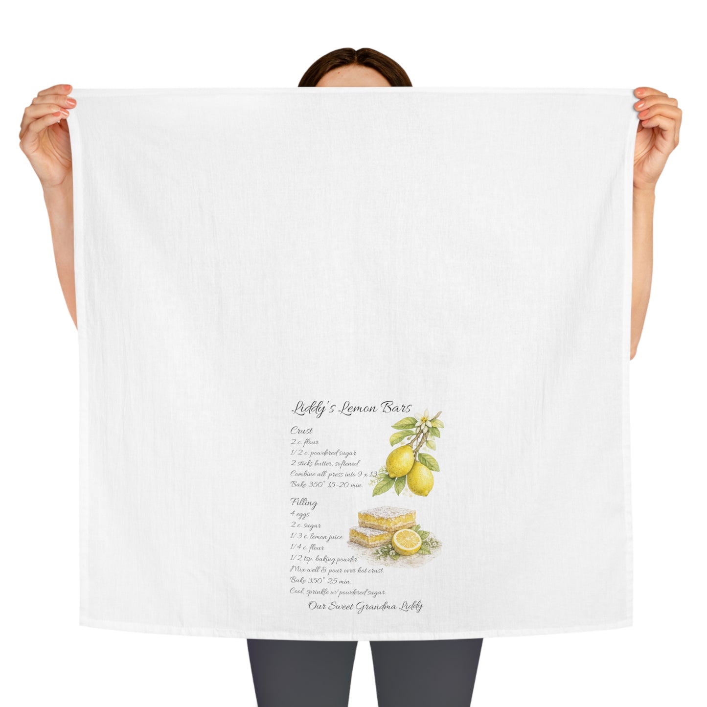 Personalized Heirloom Recipe Tea Towel - Amazing Faith Designs