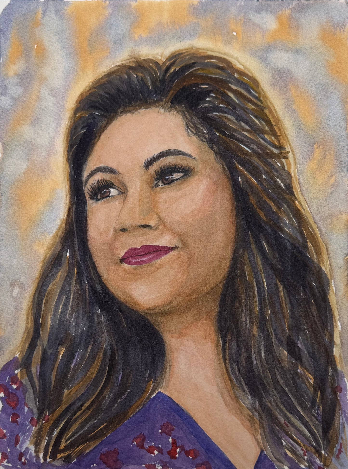 Custom Portrait Watercolor Painting from Photo - Amazing Faith Designs