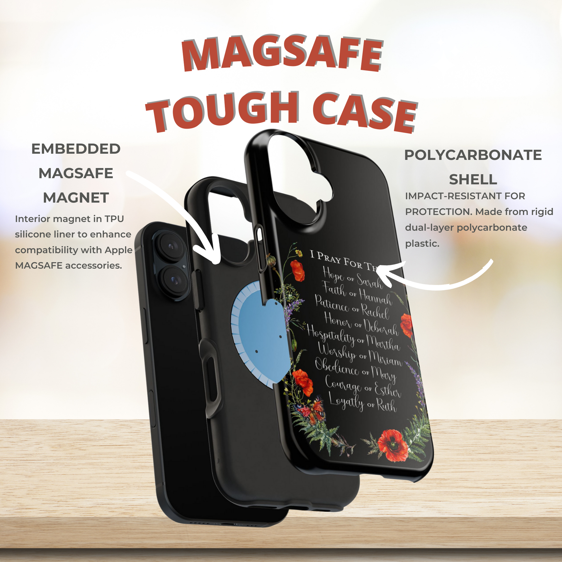 Women of Faith Christian iPhone Case | MagSafe Tough Case - Amazing Faith Designs