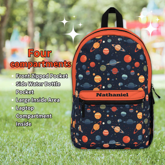 Planets Space Personalized Backpack - Amazing Faith Designs