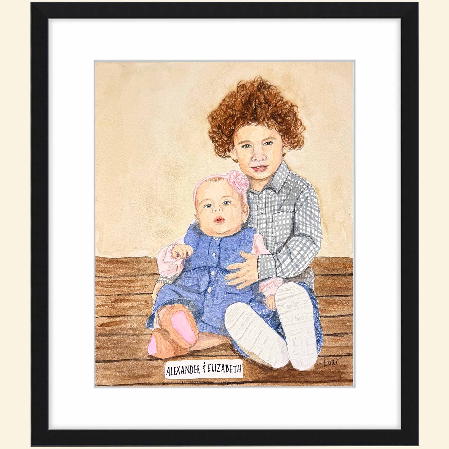 Custom Portrait Watercolor Painting from Photo - Amazing Faith Designs