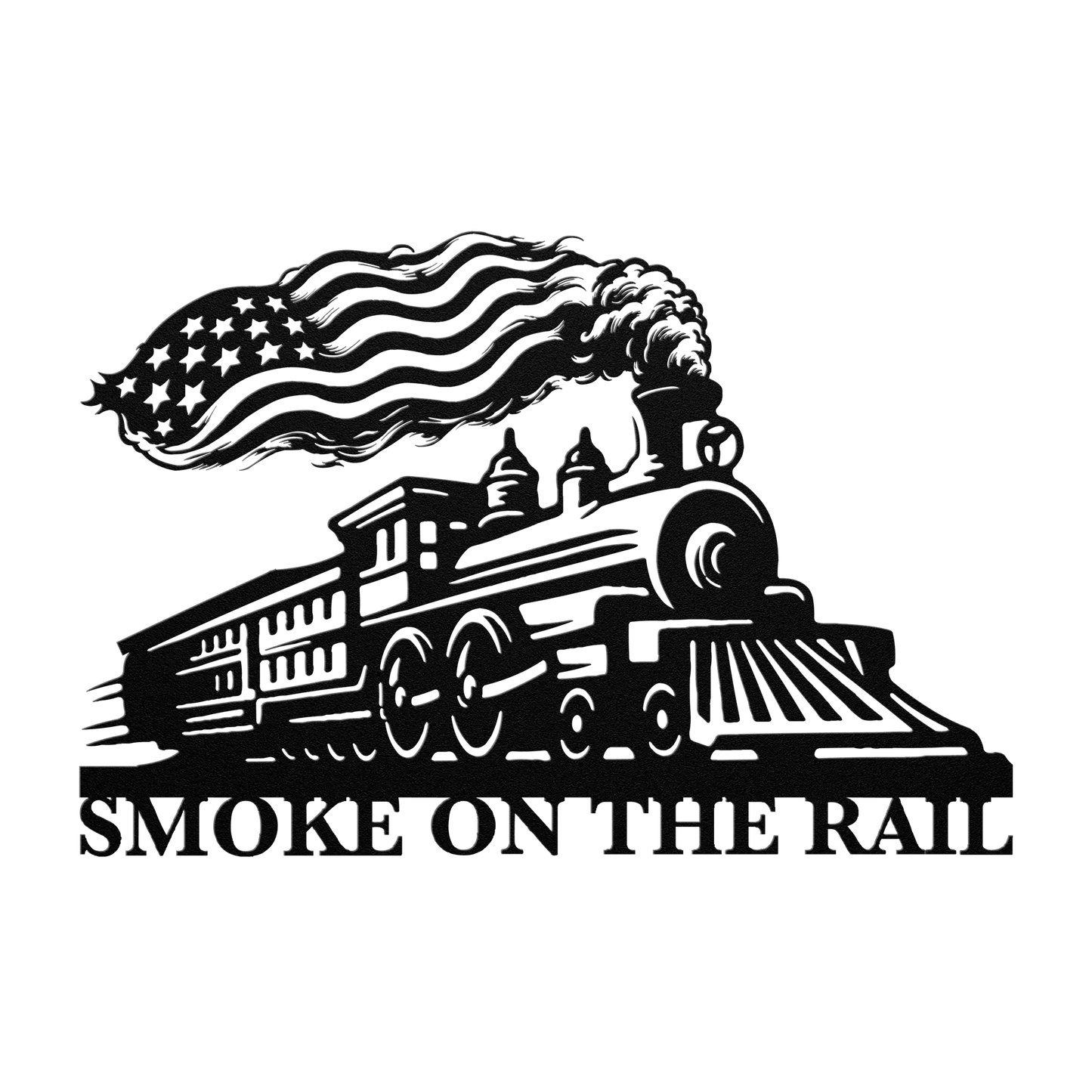 2026 Smoke on the Rail Train Logo for LARGE FLAG Trophies teelaunch