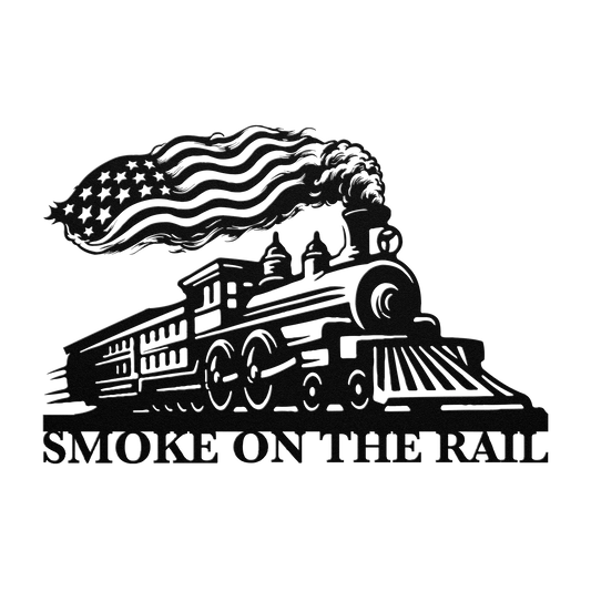 2026 Smoke on the Rail Train Logo for LARGE FLAG Trophies teelaunch
