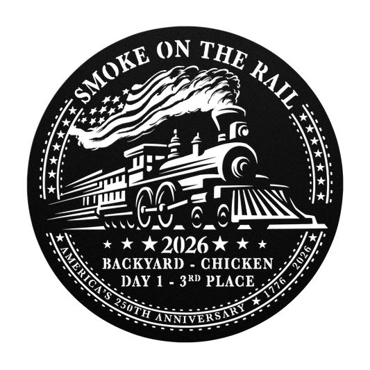 2026 Smoke on the Rail Train Trophy Metal Sign teelaunch