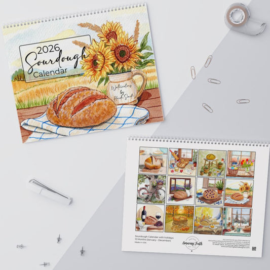 2026 Sourdough Wall Calendar - Amazing Faith Designs