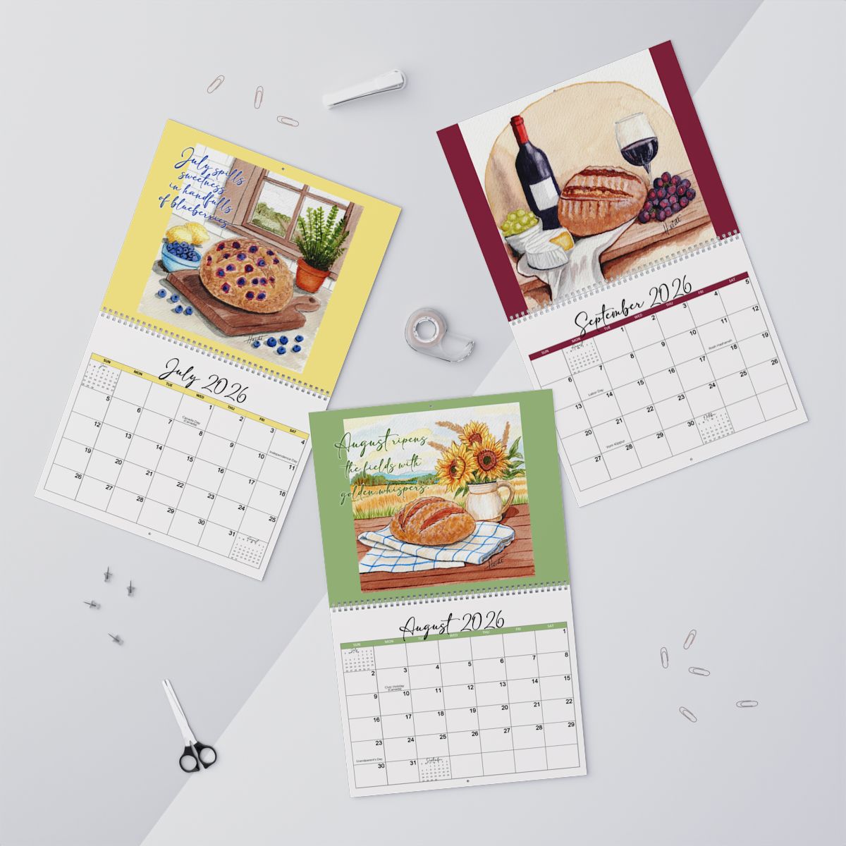 2026 Sourdough Wall Calendar - Amazing Faith Designs