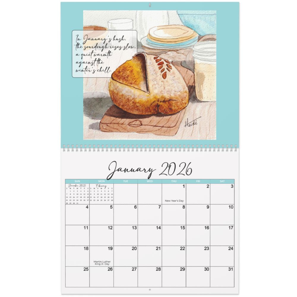 2026 Sourdough Wall Calendar - Amazing Faith Designs