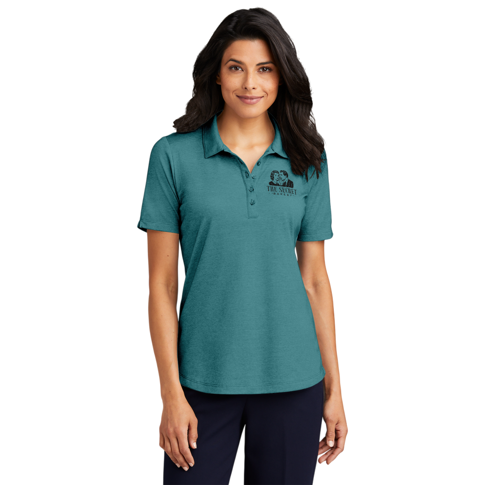 Ladies Polo Shirt — The Secret Bakery Logo Embroidered Short Sleeve - Amazing Faith Designs