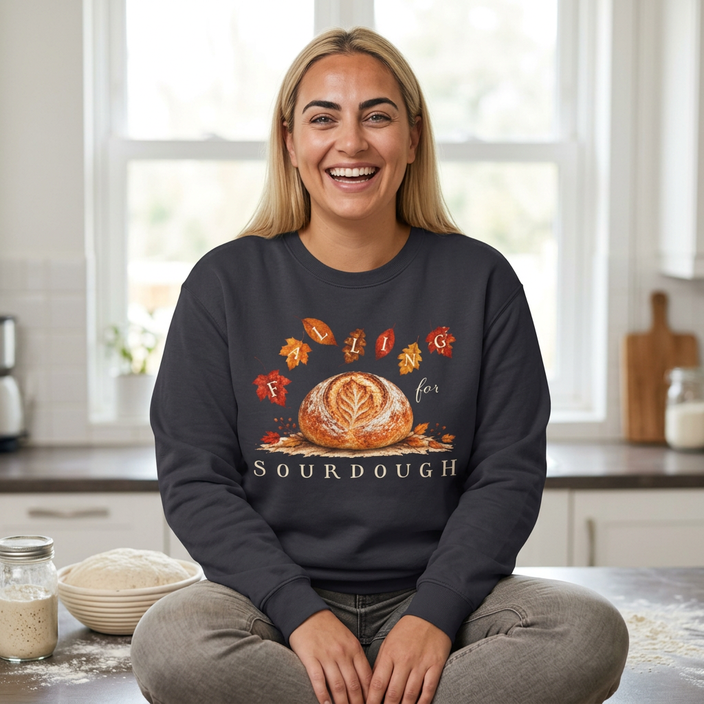 Falling for Sourdough Lightweight Comfort Colors Sweatshirt