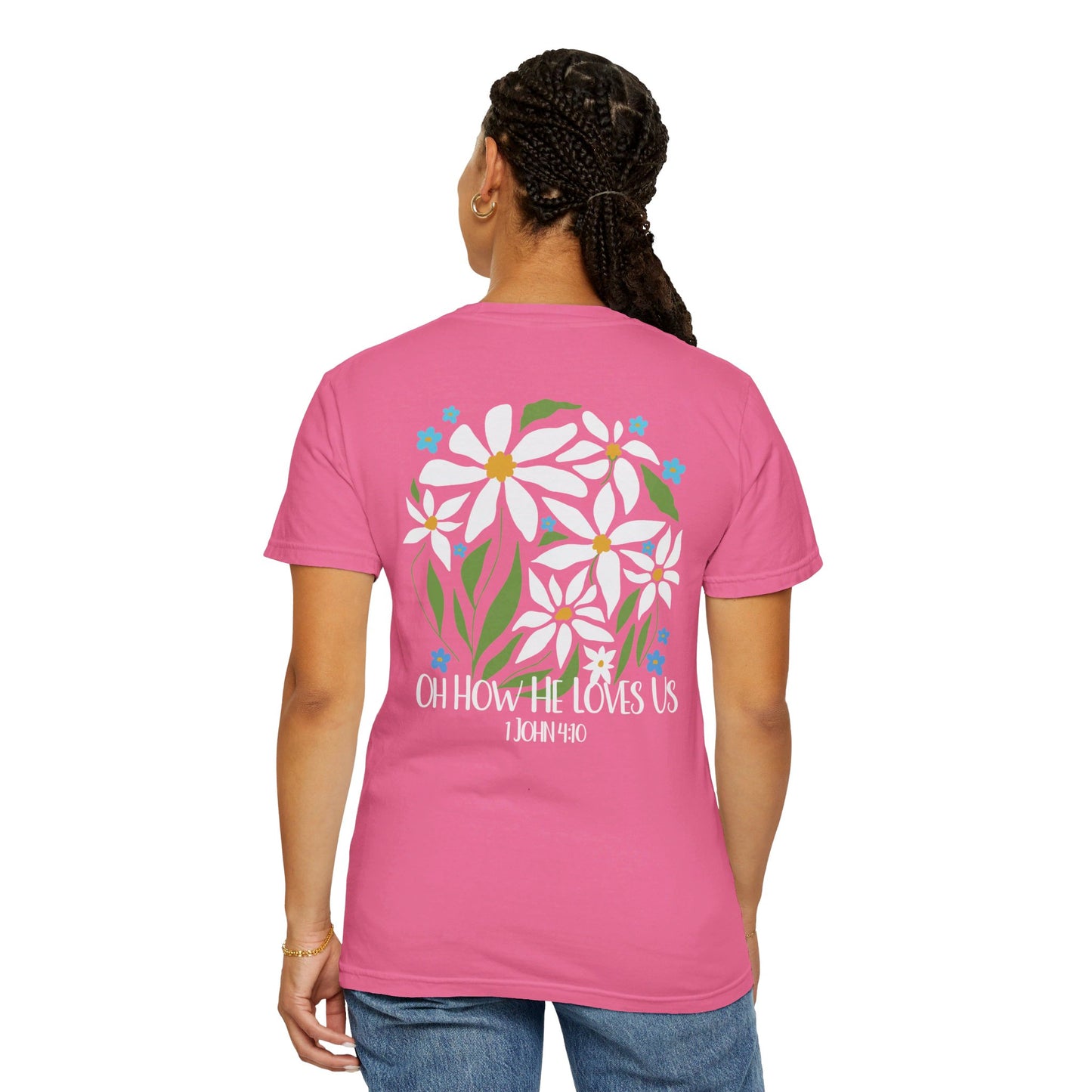 Boho Flowers Women's Christian Shirt - Comfort Colors - Amazing Faith Designs