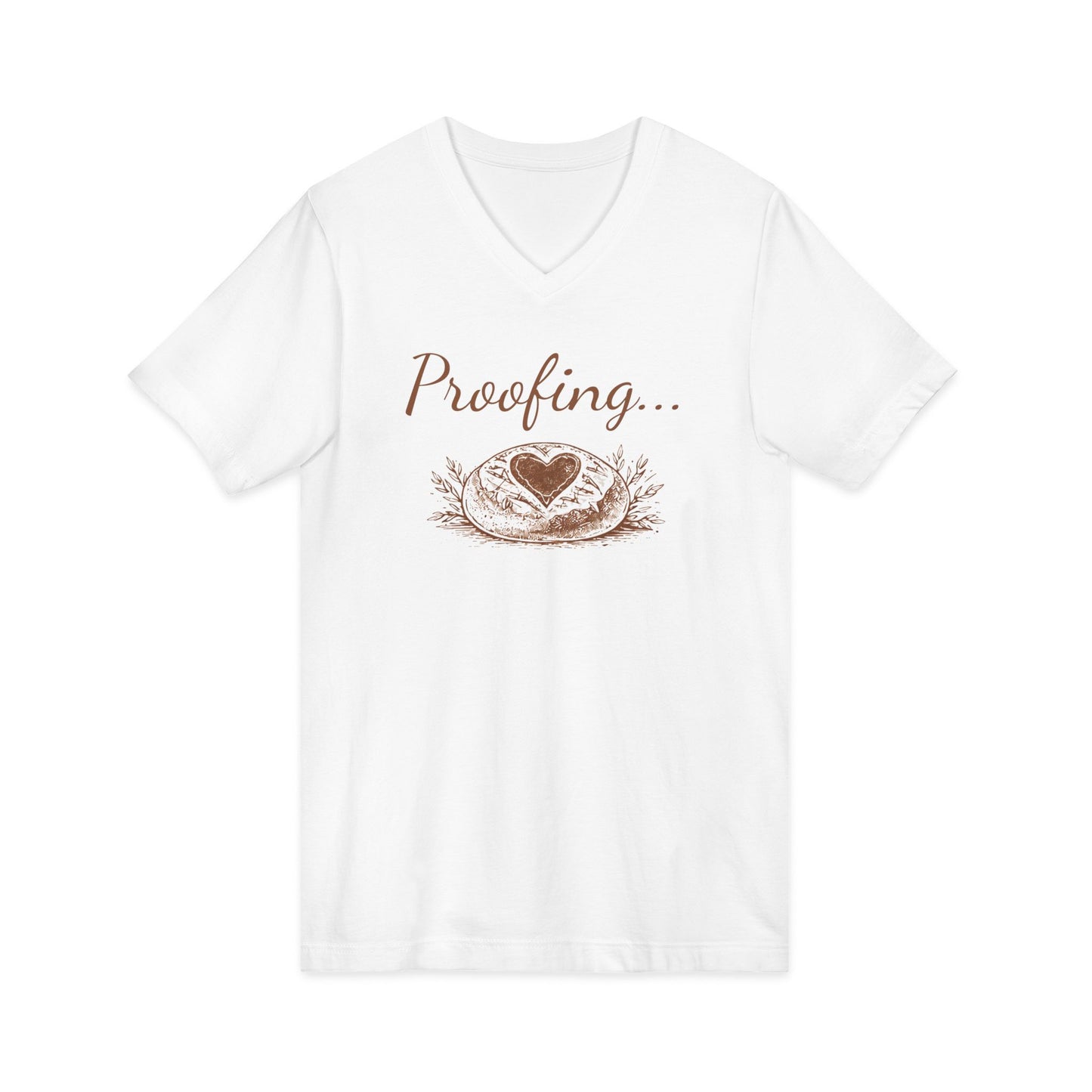 Proofing… Sourdough Pregnancy V-Neck Unisex Tee - Amazing Faith Designs