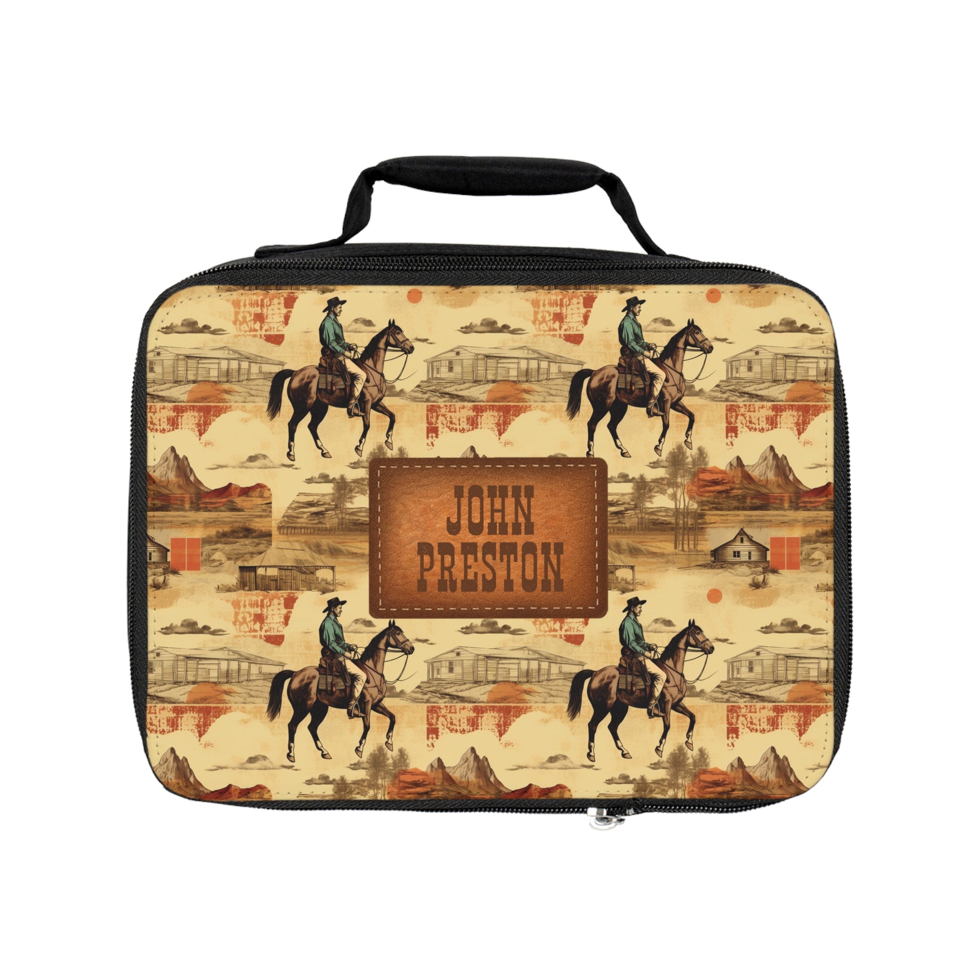 Cowboy Western Personalized Lunch Box - Amazing Faith Designs