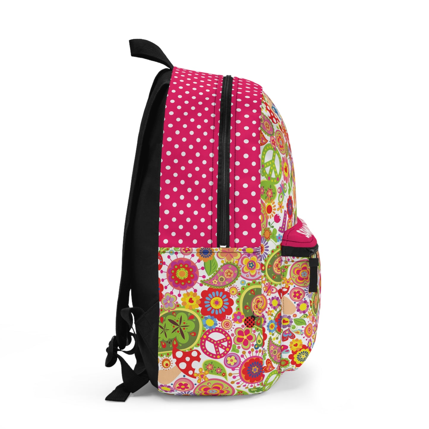 Hippie Flowers Peace Love Joy Backpack - Amazing Faith Designs