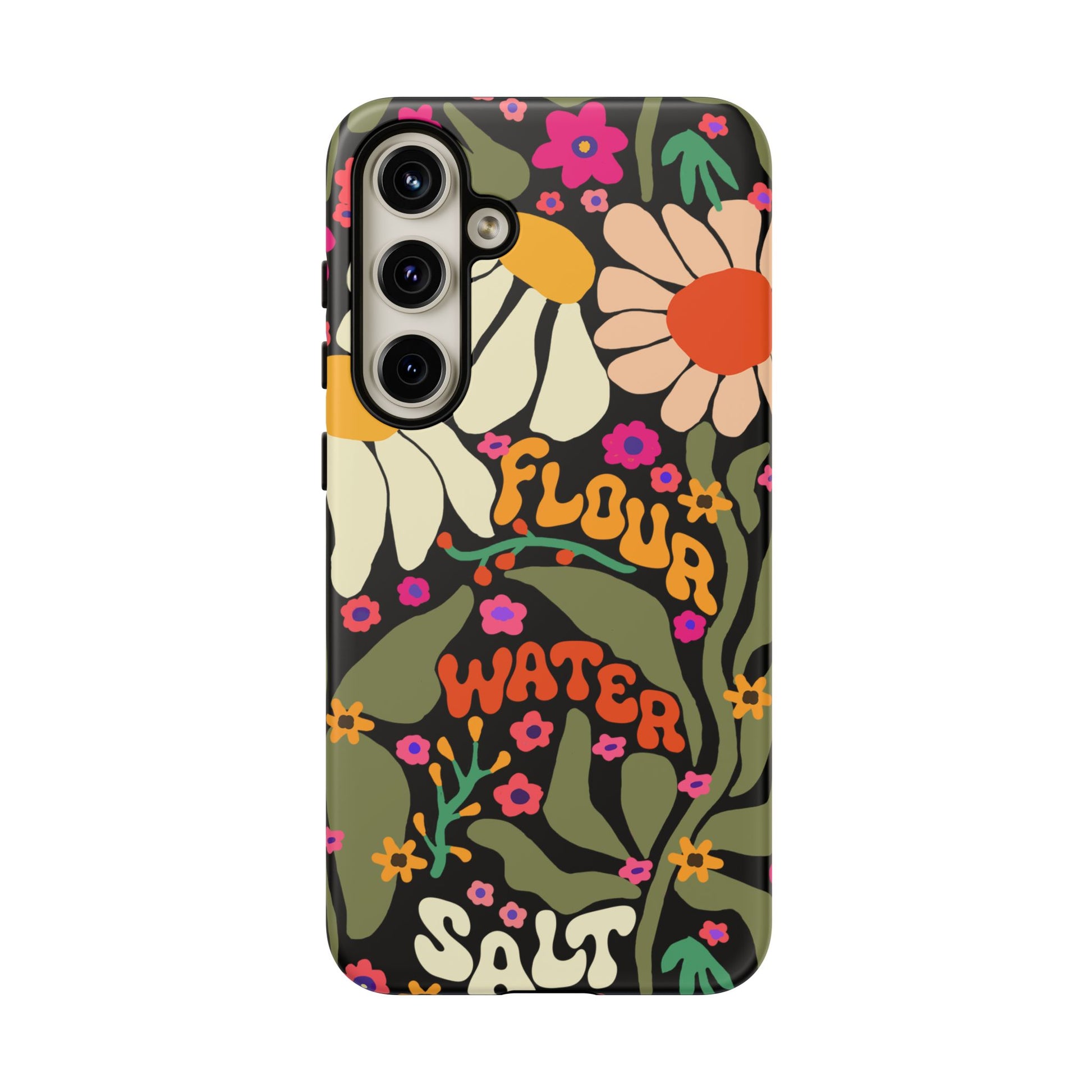 Samsung Galaxy 21 22 23 24 25 - Flour Water Salt Floral Phone Case - Amazing Faith Designs