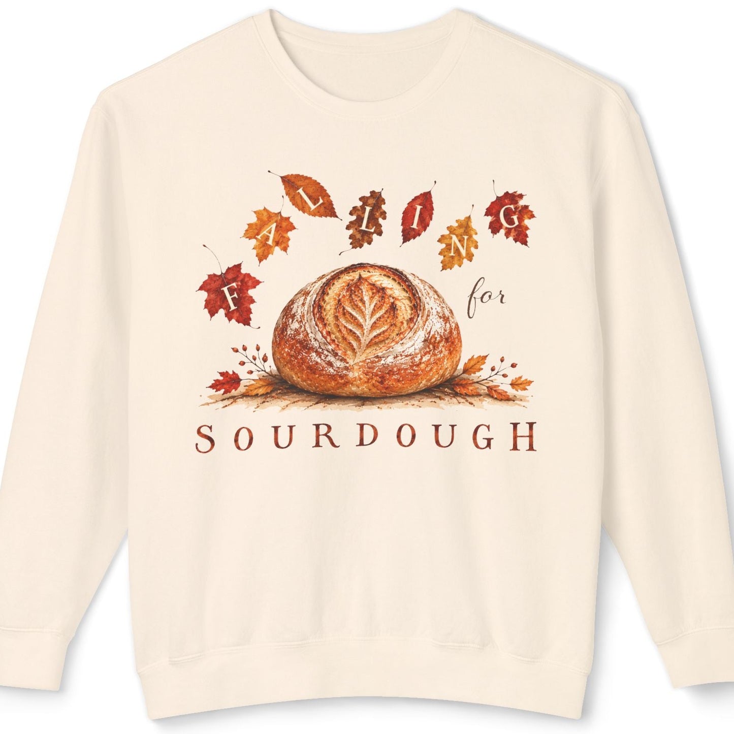 Falling for Sourdough Lightweight Comfort Colors Sweatshirt