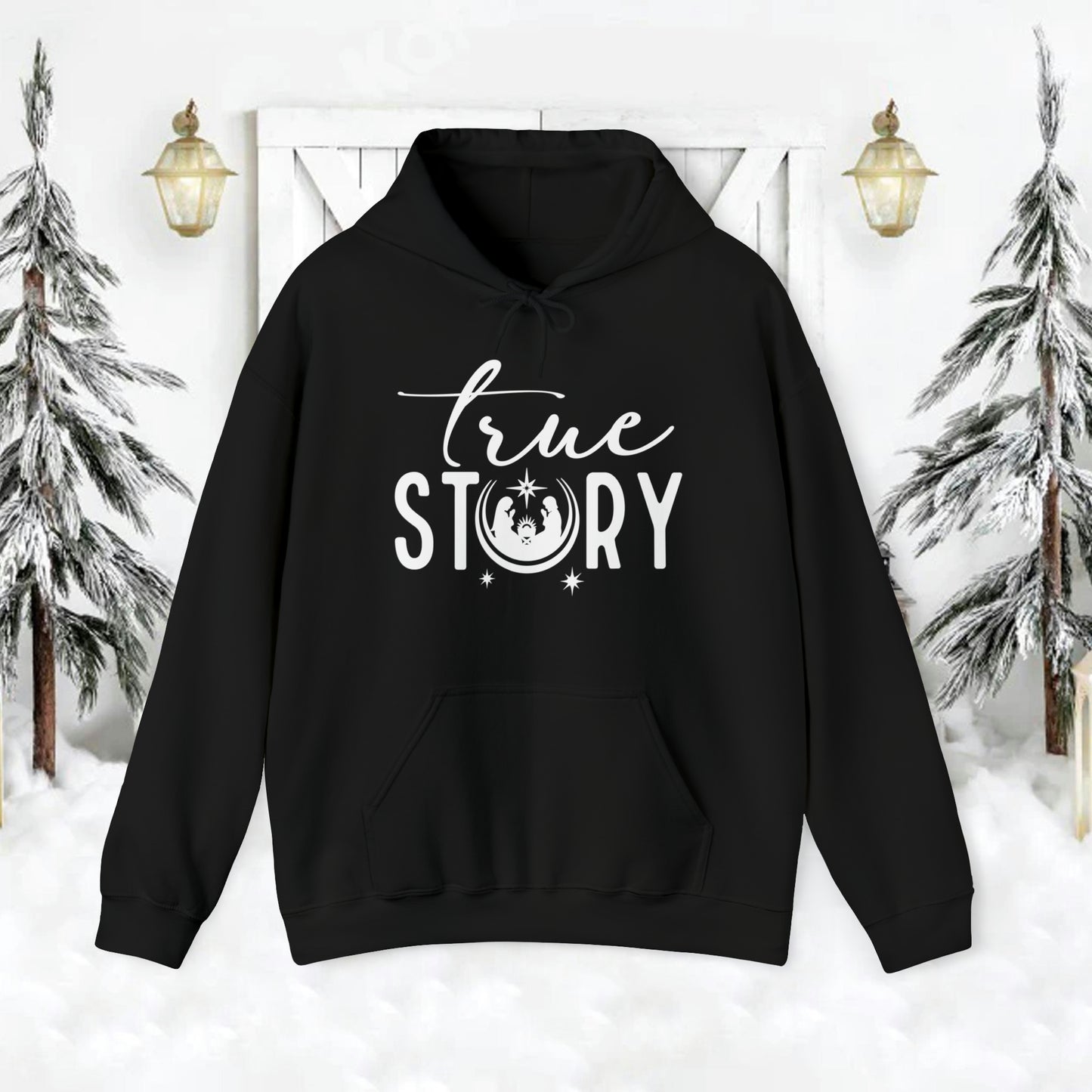 True Story Christian Christmas Hoodie Sweatshirt - Amazing Faith Designs