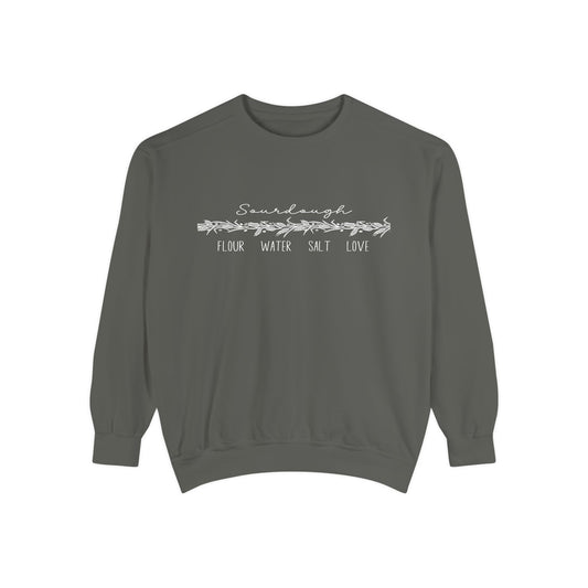 Flour Water Salt Love Heavyweight Comfort Colors Sweatshirt - Amazing Faith Designs