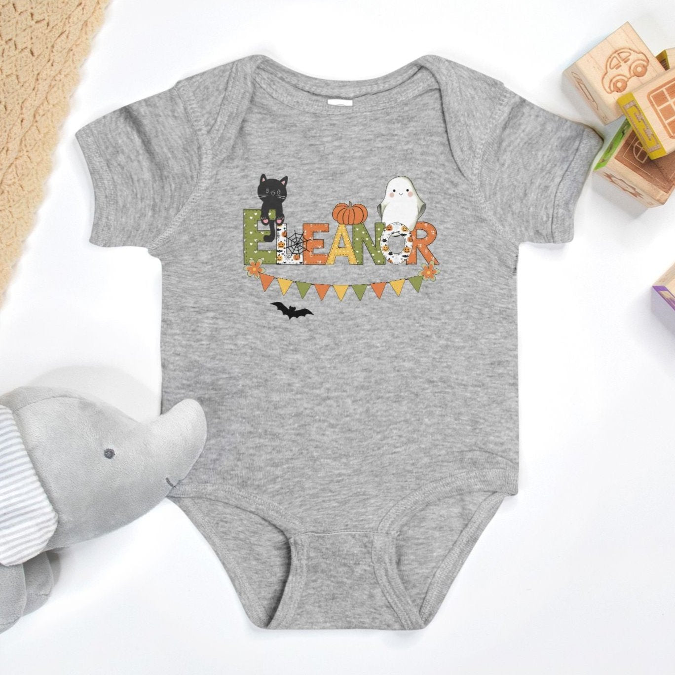 Halloween Cat Infant Onesie - Amazing Faith Designs