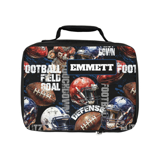 Football Personalized Lunch Box - Amazing Faith Designs