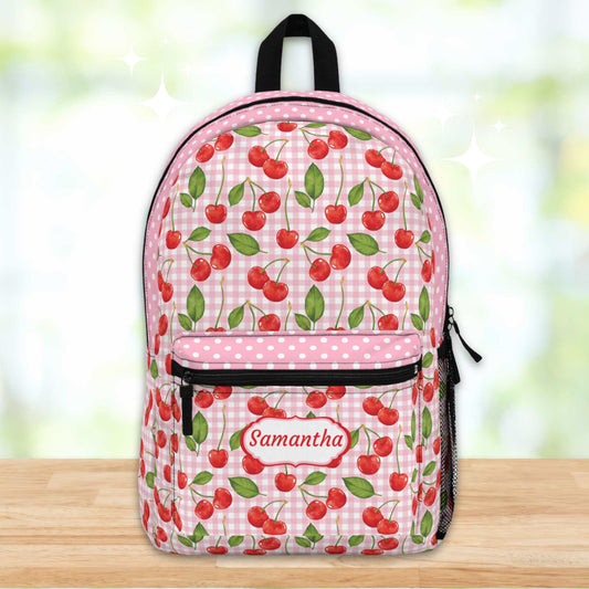 Cherry Coquette Pink Backpack - Amazing Faith Designs