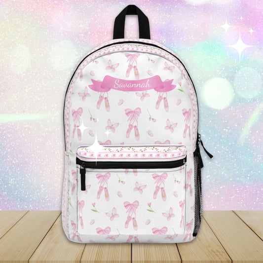 Pink Ballet Backpack - Amazing Faith Designs