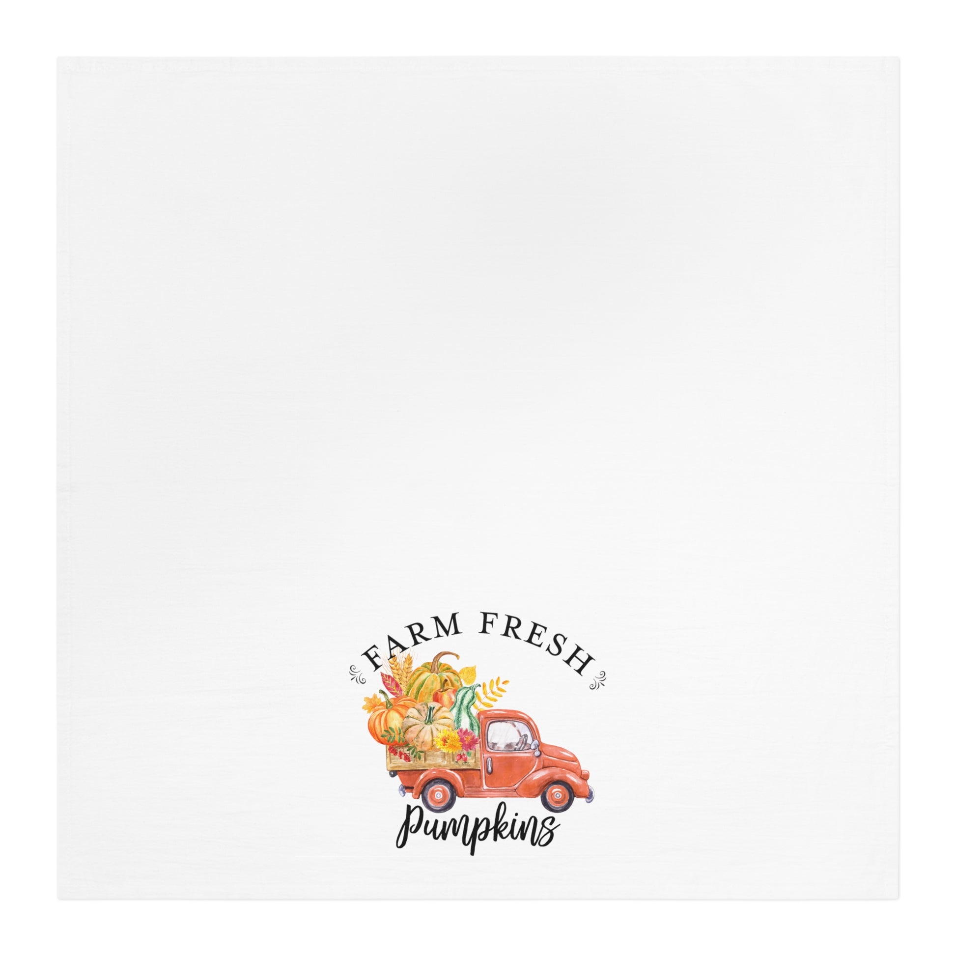 Farm Fresh Pumpkins Truck Tea Towel - Amazing Faith Designs