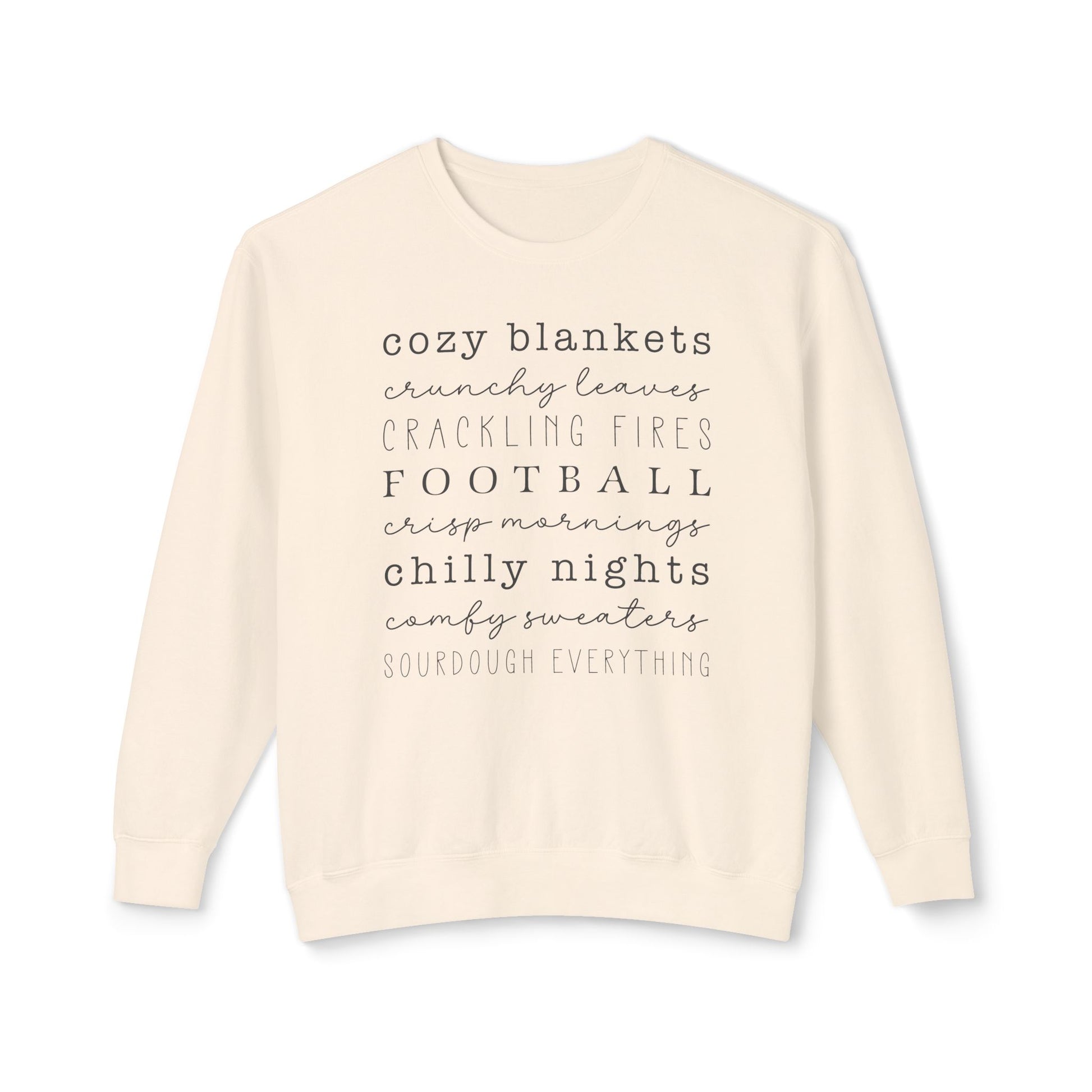 Fall Favorites Sourdough Lightweight Sweatshirt - Amazing Faith Designs