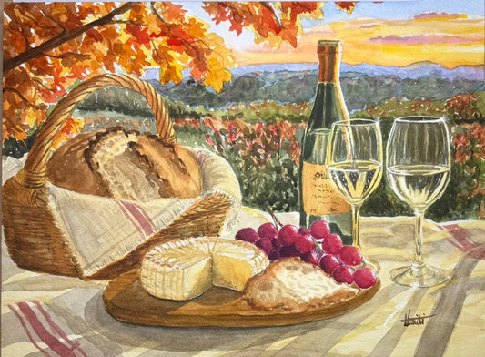 Savoring Autumn | Original Sourdough Watercolor Painting & Fine Art Print