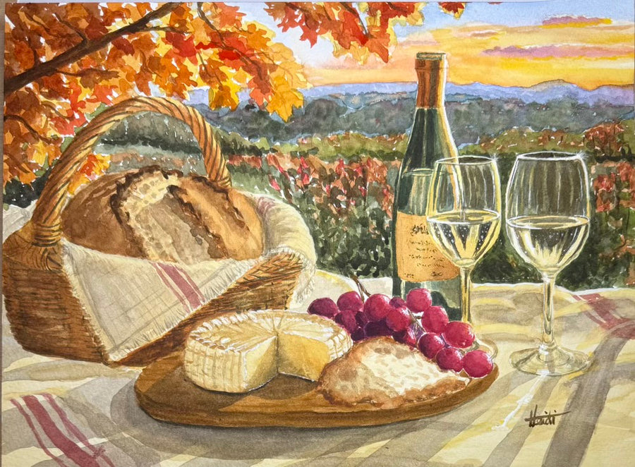 Savoring Autumn | Original Sourdough Watercolor Painting & Fine Art Print